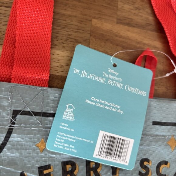 2 Disney Nightmare Before Christmas Jack Skellington Sally Shopping Treat Bag - Picture 8 of 8